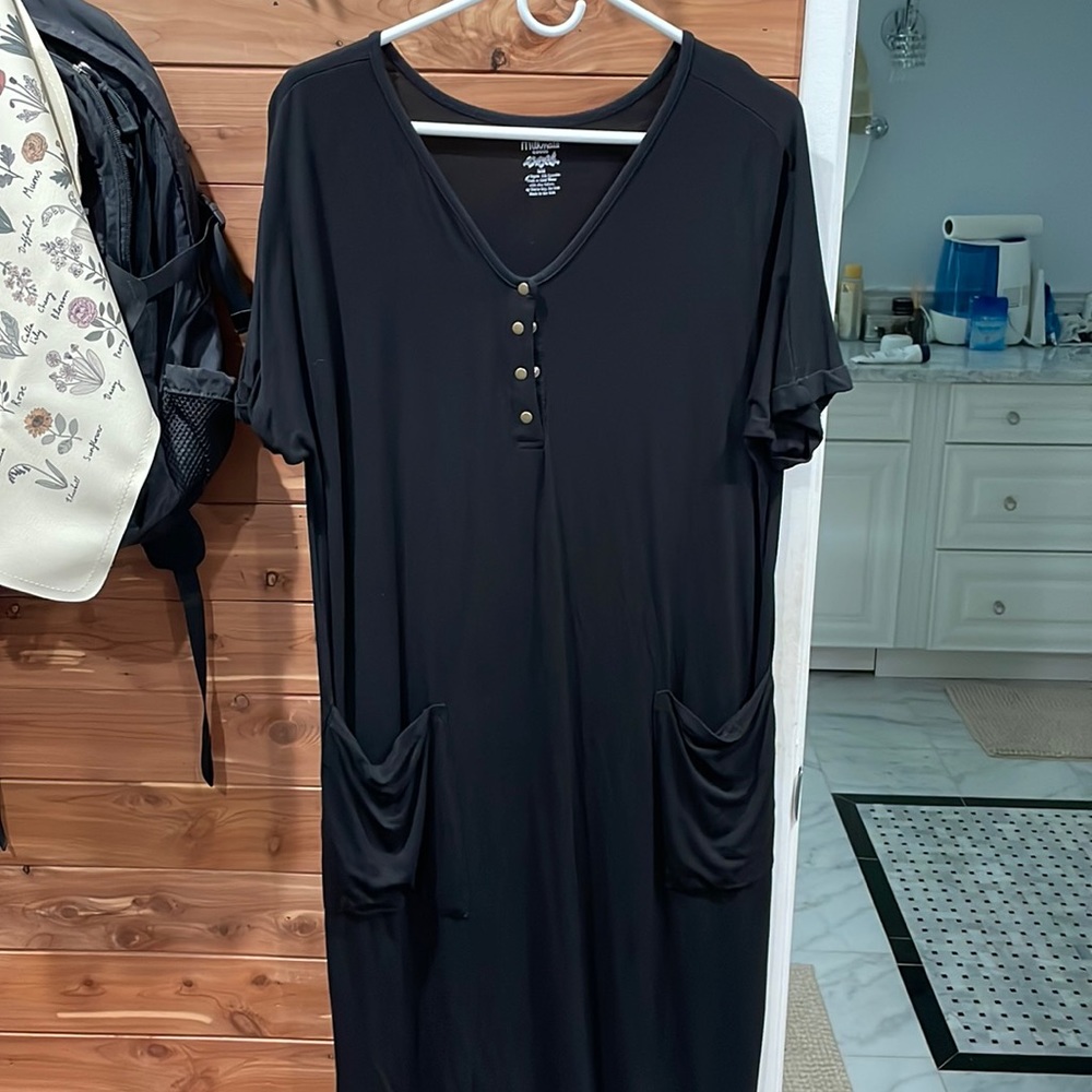 Milkmaid goods 24/7 dress in black, s/m